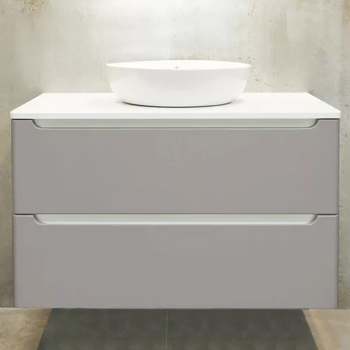 купить Шкаф под умывальник Bayro подвесной Bergamo 1000 под столешницу light grey в Кишинёве 