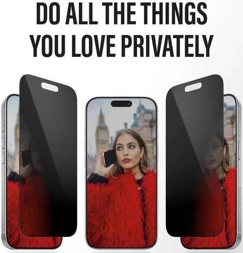 купить Стекло защитное для смартфона PanzerGlass iPhone 17 / iPhone 16 Pro / Ultra-Wide Fit w.Fastfit IN-A-BOX, Privacy (PG_PG66280) в Кишинёве 