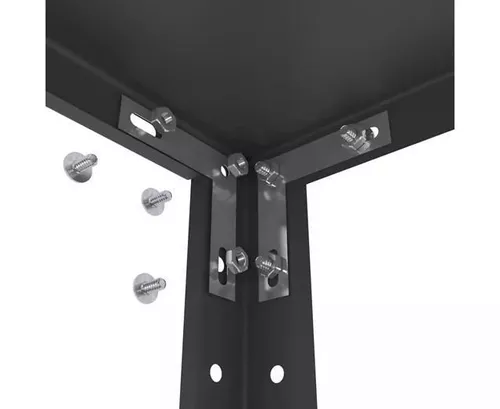 cumpără Raft de depozitare Nex Home Raft metalic REK 1700x750x300 mm, 5 rafturi metal, black în Chișinău 