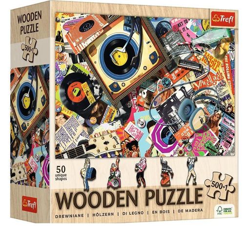 cumpără Puzzle Trefl 20221 Wooden puzzle 500+1. În lumea muzicii în Chișinău 