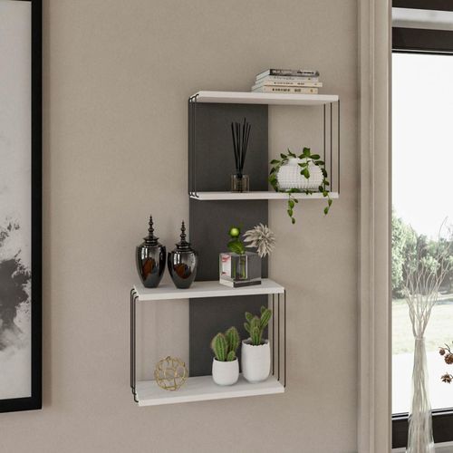 купить Полка декоративная Trendy Destan-Alb 65x96x19cm (GTR005420) в Кишинёве 