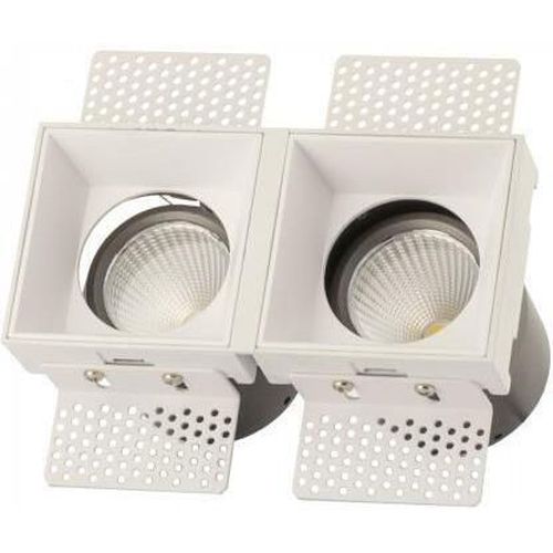 купить Освещение для помещений LED Market Downlight Frameless Square 14W (2x7W), 4000K, D2031, White в Кишинёве 
