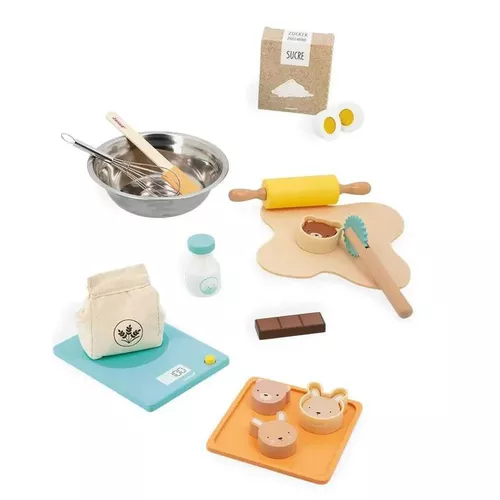 cumpără Bucătărie și veselă de jucărie Janod J06618 Set de joaca din lemn Atelierul de patiserie în Chișinău 