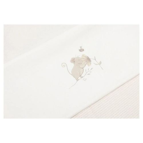 cumpără Lenjerie de pat pentru copii Jollein 008-524-67056 Cearsaf pentru patut Dreamy Mouse, 120x150cm în Chișinău 