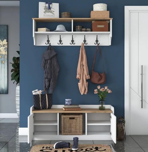 cumpără Mobilă pentru antreu Trendy P2- 636, Nuc, 120x45x40cm (GTR001438) în Chișinău 