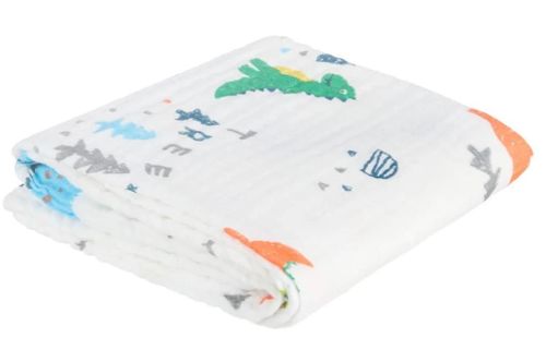 cumpără Set de perne si plapume Akuku A0685 Dinosaurs, paturica din muselina 110x105cm în Chișinău 