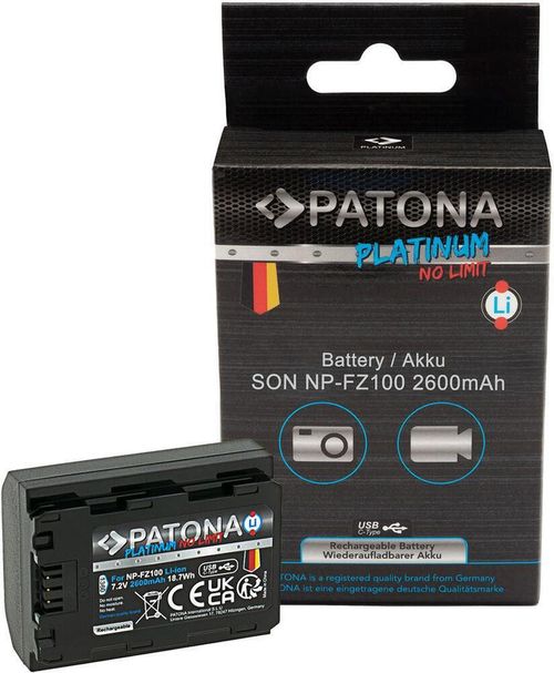 купить Аккумулятор для фото-видео Patona 1360, battery with USB-C Input f. Sony NP-FZ100 в Кишинёве 