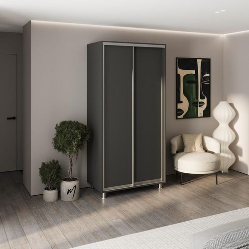 cumpără Dulap my-STYLE C10H0T03BM02-U12, 100x200, антрацит în Chișinău 