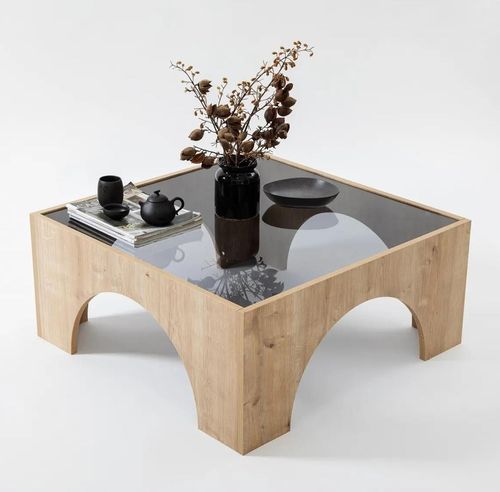 cumpără Măsuţă cafea Trendy Seine, Gri inchis, Stejar în Chișinău 