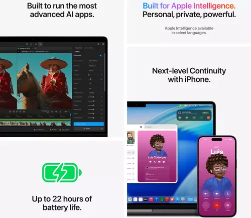 купить Ноутбук Apple MacBook Pro 14" M5 Pro 15c/16g RAM 24GB SSD 1TB Space Black MGDR4 в Кишинёве 