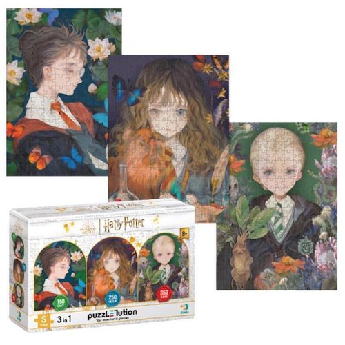 cumpără Puzzle Dodo 200574 Puzzle 3 în 1 Vis și fantezie, Harry Potter, 150, 250, 350 elem. în Chișinău 