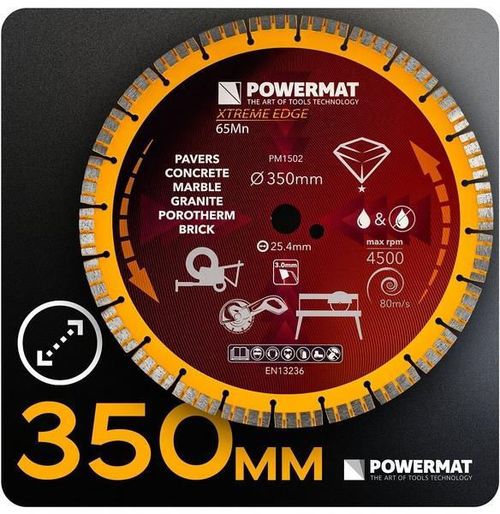 cumpără Disc de tăiere Powermat PM-TDCS-3501T 350mm în Chișinău 