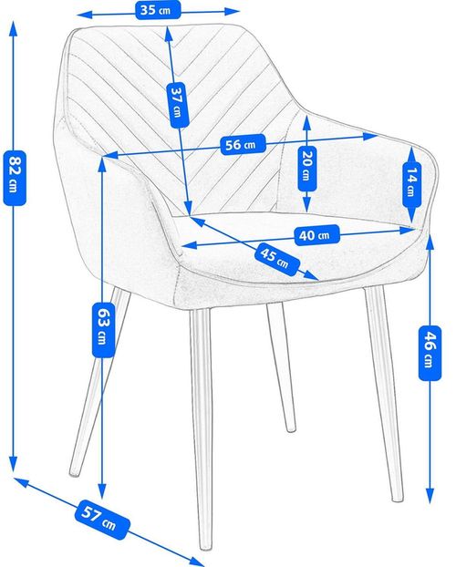 cumpără Scaun Jumi Napoli SD-330306 Blue în Chișinău 