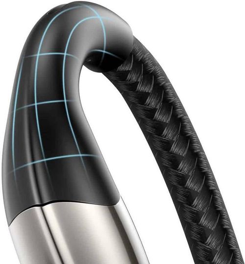 купить Кабель для моб. устройства Baseus CALSP-B01 USB to Lightning Horizontal 2,4A 1m, Black в Кишинёве 