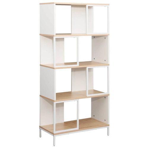 купить Офисный стеллаж Deco Loreto 5 nivele 70X30X146.5H Oak/White в Кишинёве 