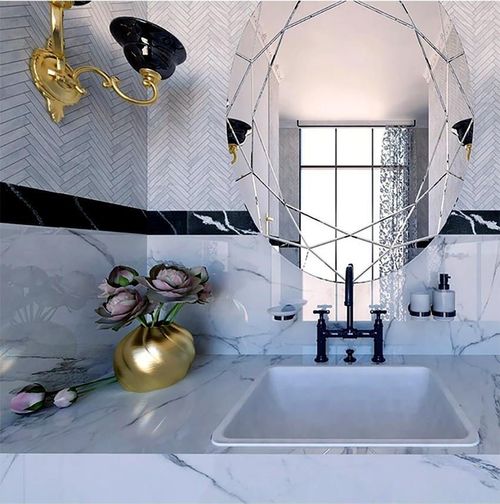 купить Стакан для зубных щёток Bemeta Hematit sticla perete 159110012 в Кишинёве 