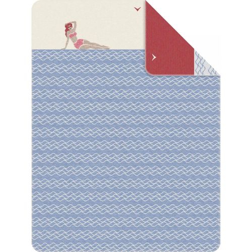 cumpără Textile de casă Ibena 2955/640 Jacquard Decke Marseille Blue/red în Chișinău 