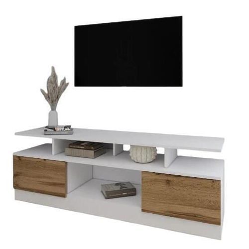 cumpără Comodă TV Smartex (16535) Т9 180cm TV Alb+Stejar inchis în Chișinău 