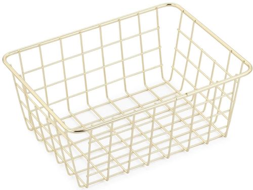 купить Аксессуар для дома Bisk 08061 Cos pentru baie 24x18x10 FILUM, auriu в Кишинёве 