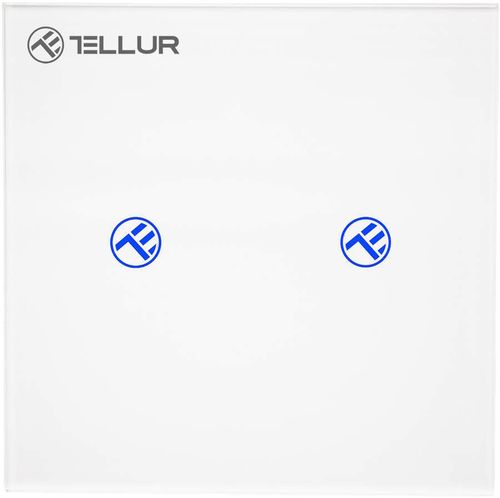 купить Выключатель электрический Tellur TLL331491 Intrerupator WiFi Smart, SS2N,2 porturi, 1800W, 10A в Кишинёве 