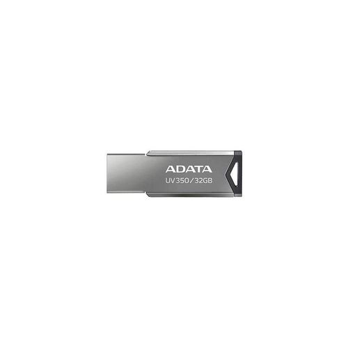 купить 32GB USB3.1 Flash Drive ADATA UV350, Silver, Metal Case, Slim Capless, Keychain (R/W:60/30MB/s) (memorie portabila Flash USB/внешний накопитель флеш память USB) в Кишинёве 