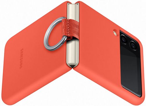 купить Чехол для смартфона Samsung EF-PF711 Silicone Cover with Ring B2 Coral в Кишинёве 