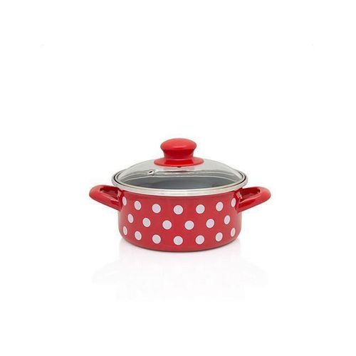 купить Кастрюля Metalac 51664 эмалированная Classic 14cm, 1l, крышка стекло в Кишинёве 