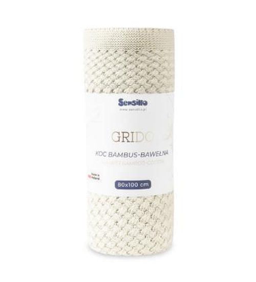 cumpără Lenjerie de pat pentru copii Sensillo 43481 Плед Grido 80x100 Warm Beige în Chișinău 