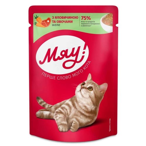 купить Корм для питомцев Мяу! 24230920 Plic pisici vita-legume jeleu 24x85g в Кишинёве 