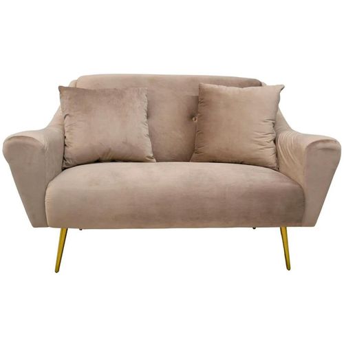 cumpără Canapea Deco GLORIOSA(2 locuri) Beige MS01-36+Gold Leg în Chișinău 