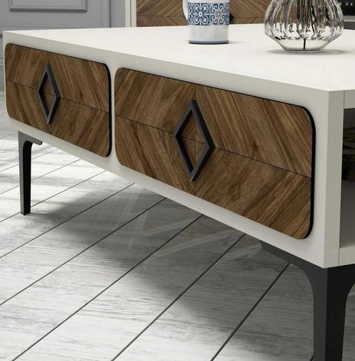 купить Журнальный столик Trendy Samba, Crema 105x34x60cm в Кишинёве 