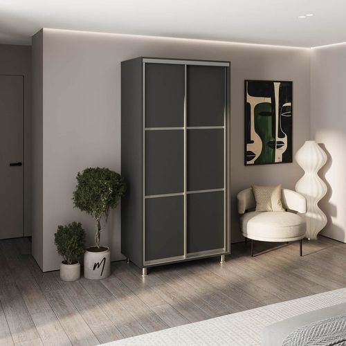 купить Шкаф my-STYLE C10H0T01BM02-U13, 100x200, антрацит в Кишинёве 