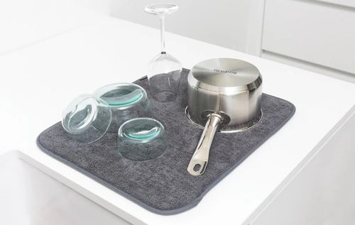 cumpără Uscator pentru vase Brabantia 11 76 26 Microfibe Dish Drying Mat Brabantia, Dark Grey în Chișinău 