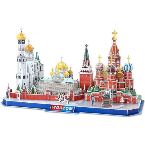 купить Конструктор Cubik Fun MC266h 3D Puzzle City line Moscow в Кишинёве 