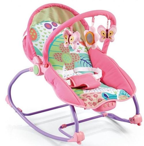 купить Детское кресло-качалка Baby Mix LCP-BR212-049 P Лежачок розовый в Кишинёве 