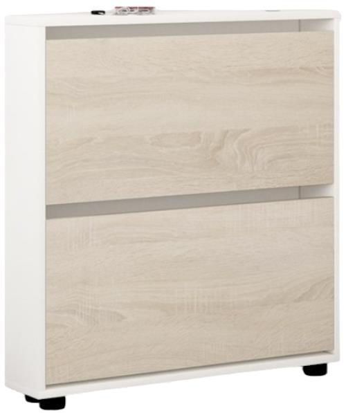 купить Полка для обуви Mobildor-Lux Leo Slim 50x16x86H cm White/Sonoma в Кишинёве 