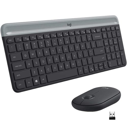 купить Клавиатура+мышь Logitech MK470 Slim Wireless Keyboard and Mouse Combo, Keyboard+Mouse, 920-009206 (set fara fir tastatura+mouse/беспроводной комплект клавиатура+мышь) в Кишинёве 