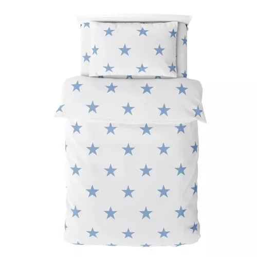 купить Домашний текстиль Relaxe Home 023431 Постельное белье Soft Dreams, односпальное, 145x210 см, звездно-синий в Кишинёве 