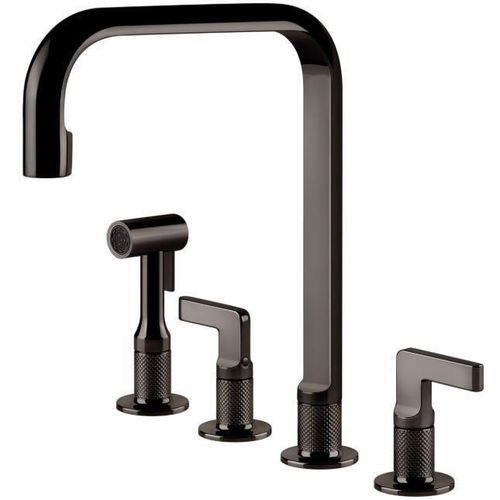 cumpără Bateria bucătărie Gessi 58703-706 Inciso Black Metal PVD în Chișinău 