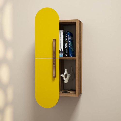 купить Офисный стеллаж Trendy Trandafir-Nuc, Galben 35x60x22cm (GTR005379) в Кишинёве 