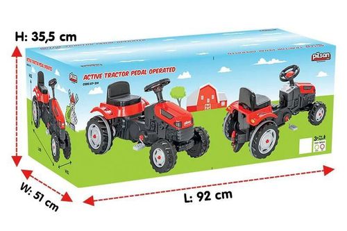 купить Транспорт для детей Pilsan 07314 Tractor cu pedale ACTIVE в Кишинёве 