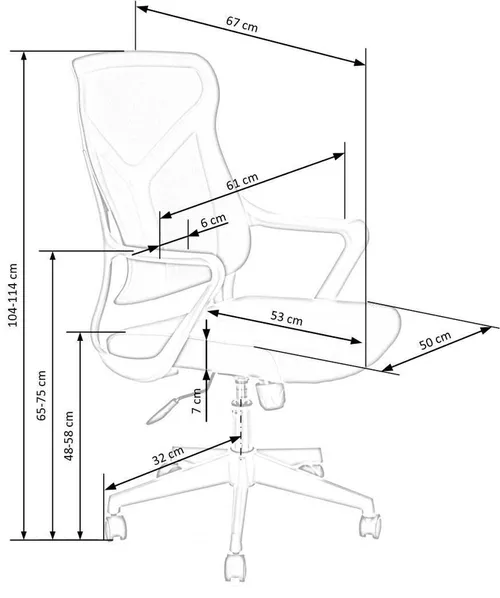 cumpără Fotoliu de birou Halmar SANTO (negru) în Chișinău 