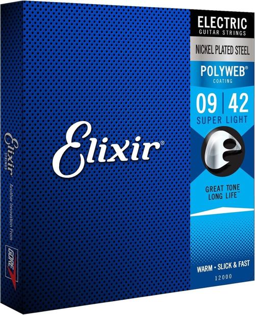 купить Струна для музыкального инструмента Elixir Polyweb Electric Super Light 12000 в Кишинёве 