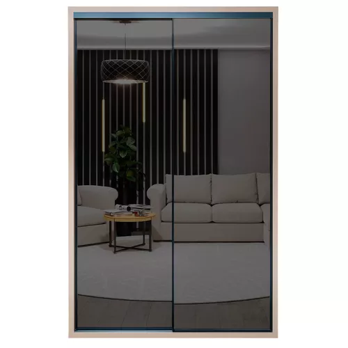 купить Шкаф Bayro Parma Graphite 1400x2250x600 серый камень, купе в Кишинёве 