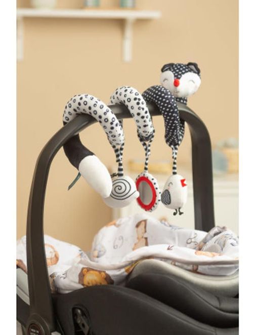 cumpără Jucărie cu pandantiv Sensillo Z-0350 Игрушка Плюш-Спираль 124 B/W Fox în Chișinău 