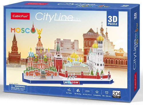 купить Конструктор Cubik Fun MC266h 3D Puzzle City line Moscow в Кишинёве 