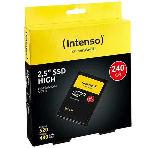 cumpără Solid state drive intern 240GB SSD 2.5" Intenso High (3813440), 7mm, Read 520MB/s, Write 480MB/s, SATA III 6.0 Gbps (solid state drive intern SSD/Внутрений высокоскоростной накопитель SSD) în Chișinău 