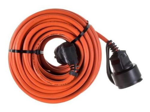 купить Удлинитель электрический TEB Electrik 72340 Prelungitor cu o priza, 15m, 3х1,5mm², 16A, ІР44, oranj (800.815.100) в Кишинёве 