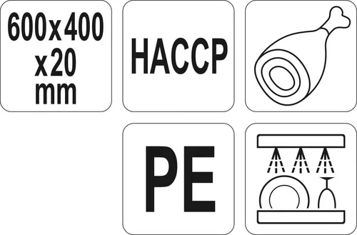 купить Доска разделочная Yato YG-02185 для сырого и вареного мяса, коричневый в Кишинёве 