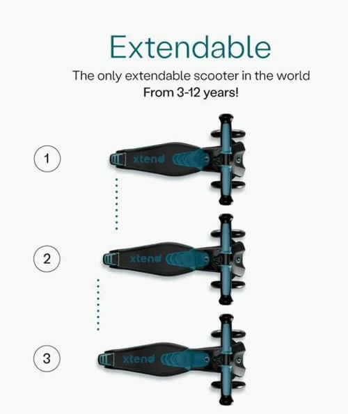 купить Самокат SmarTrike 2401305 Xtend Scooter Ride-on, Teal (1-12ani) в Кишинёве 